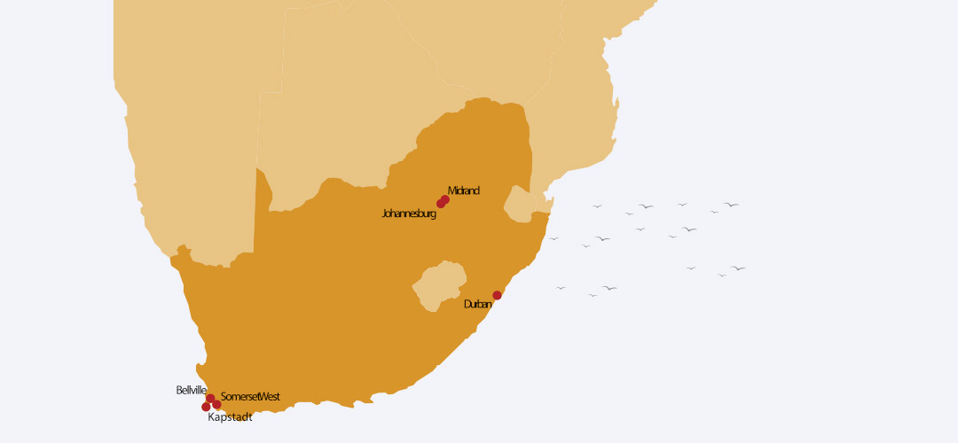 Karte-Suedafrika