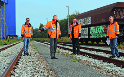 Neue Gleise für die Hafenbahn