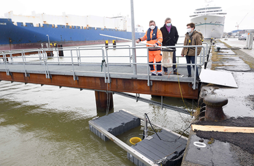 Seabin sammelt Plastik aus dem Kaiserhafen