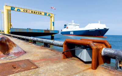 XXL parking assistance for ships