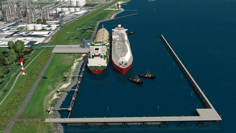 Bau des LNG-Terminals ist gestartet