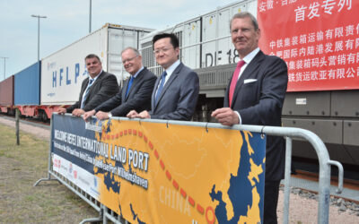 Erster Direktzug aus China erreicht den JadeWeserPort Wilhelmshaven