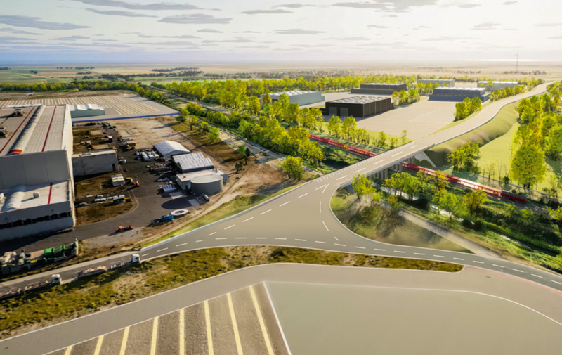 Visualisation of a new heavy-duty bridge in Cuxhaven