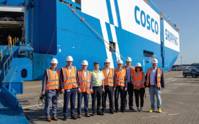 Cosco: Erster Testlauf über Bremerhaven