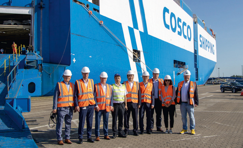 Cosco: erster TestLAUF über Bremerhaven