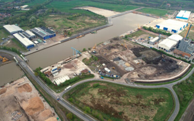 Innovatives Baustoffrecycling im Hafen